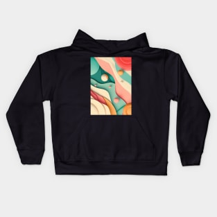 Color Swirl Harmony Kids Hoodie